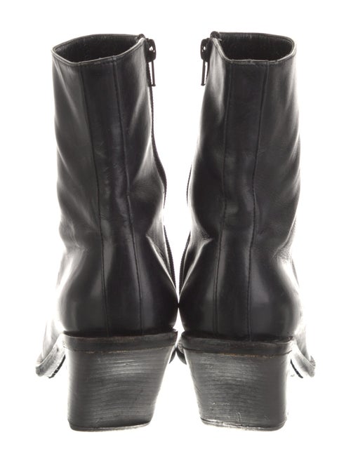 Ann Demeulemeester Leather Western Boots
