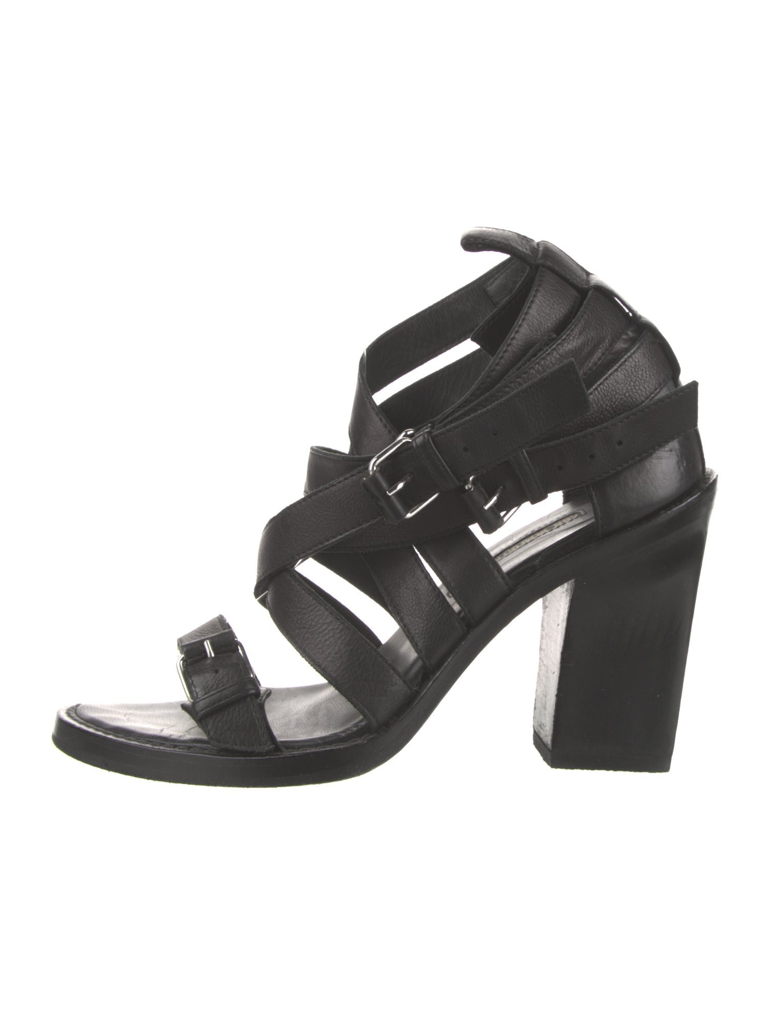 Ann Demeulemeester Leather Gladiator Sandals