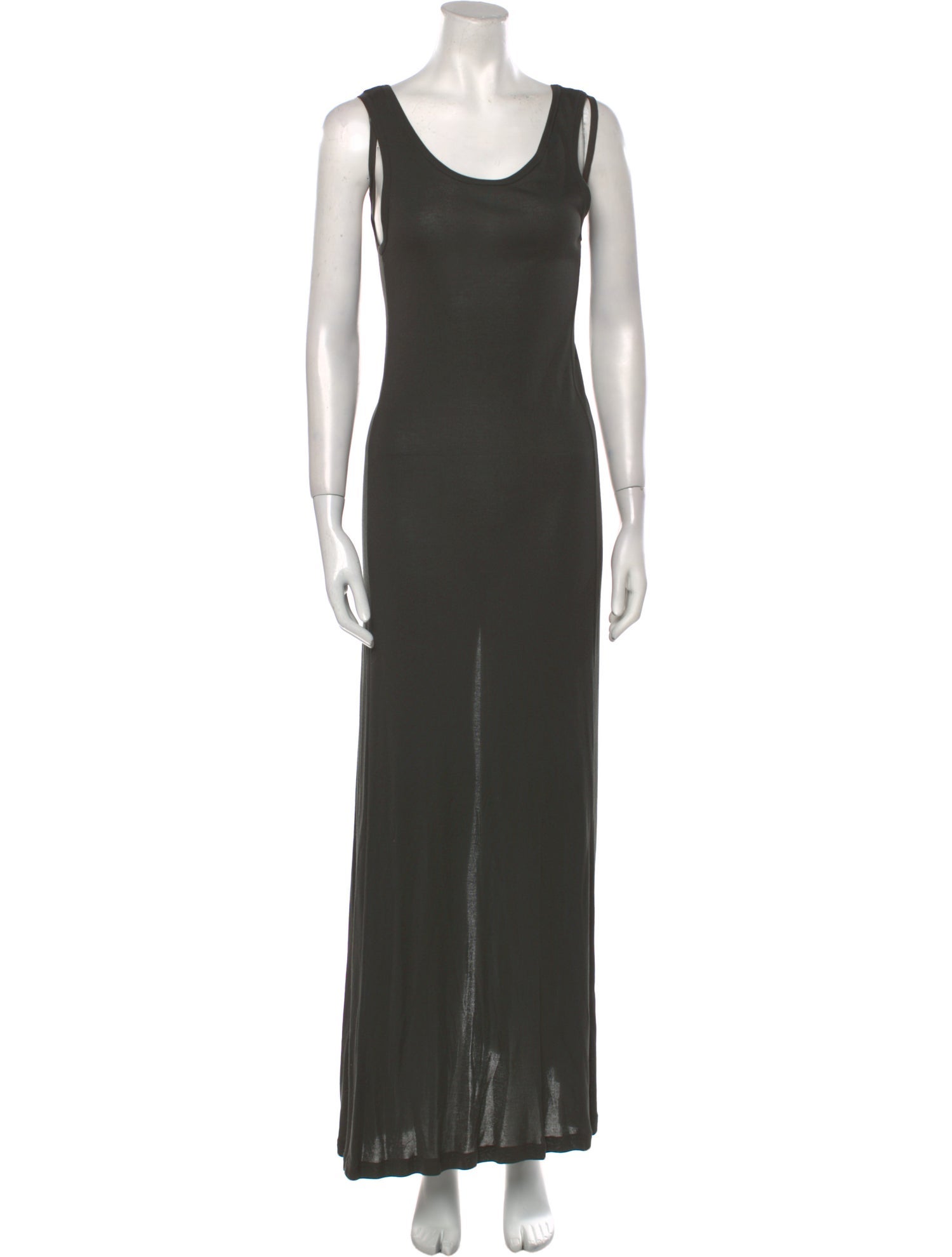 Ann Demeulemeester Scoop Neck Long Dress