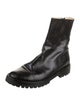 Ann Demeulemeester Leather Combat Boots