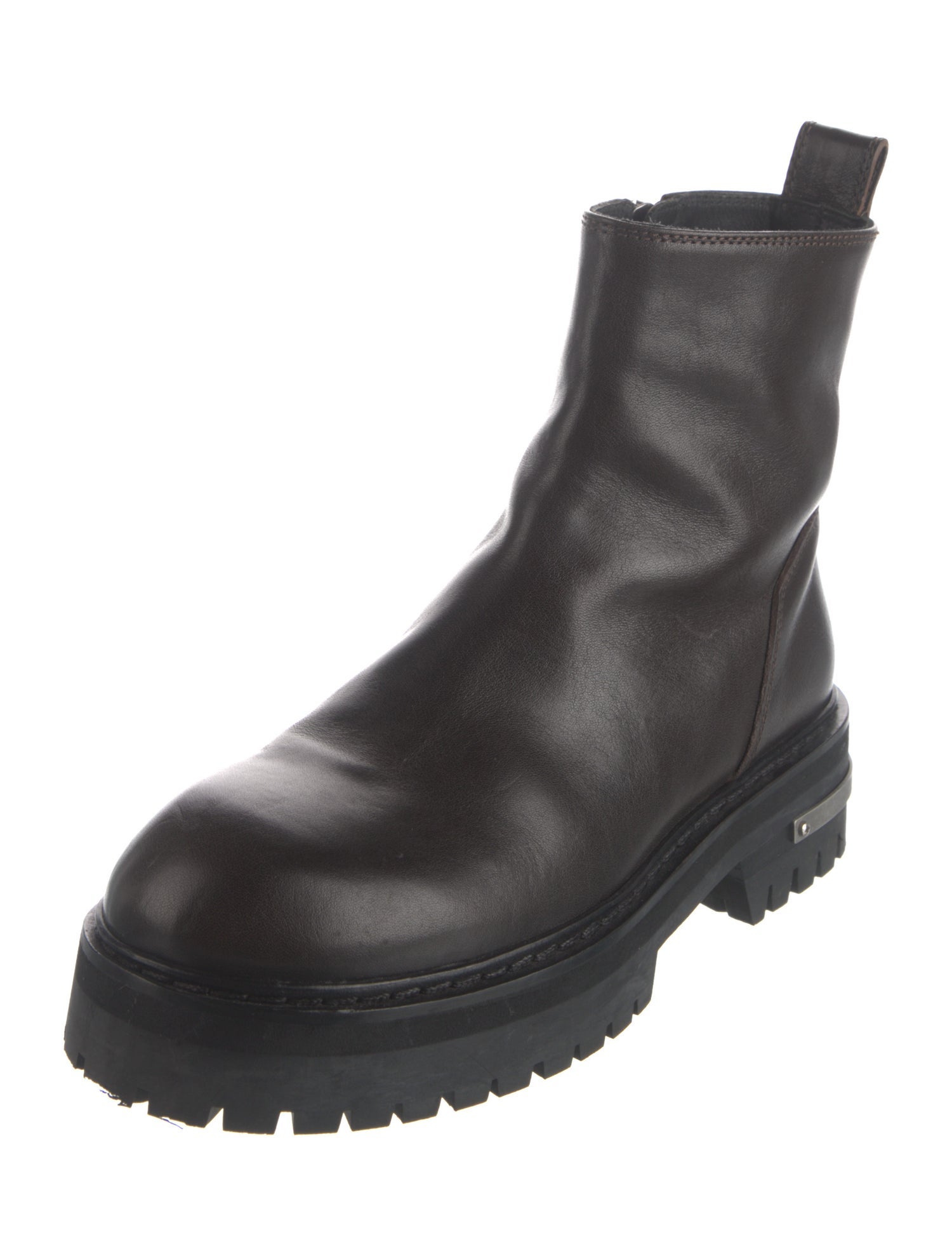 Ann Demeulemeester Leather Combat Boots