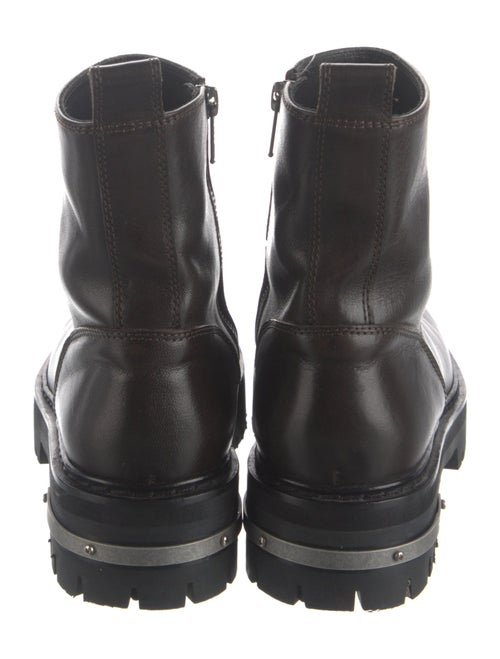 Ann Demeulemeester Leather Combat Boots