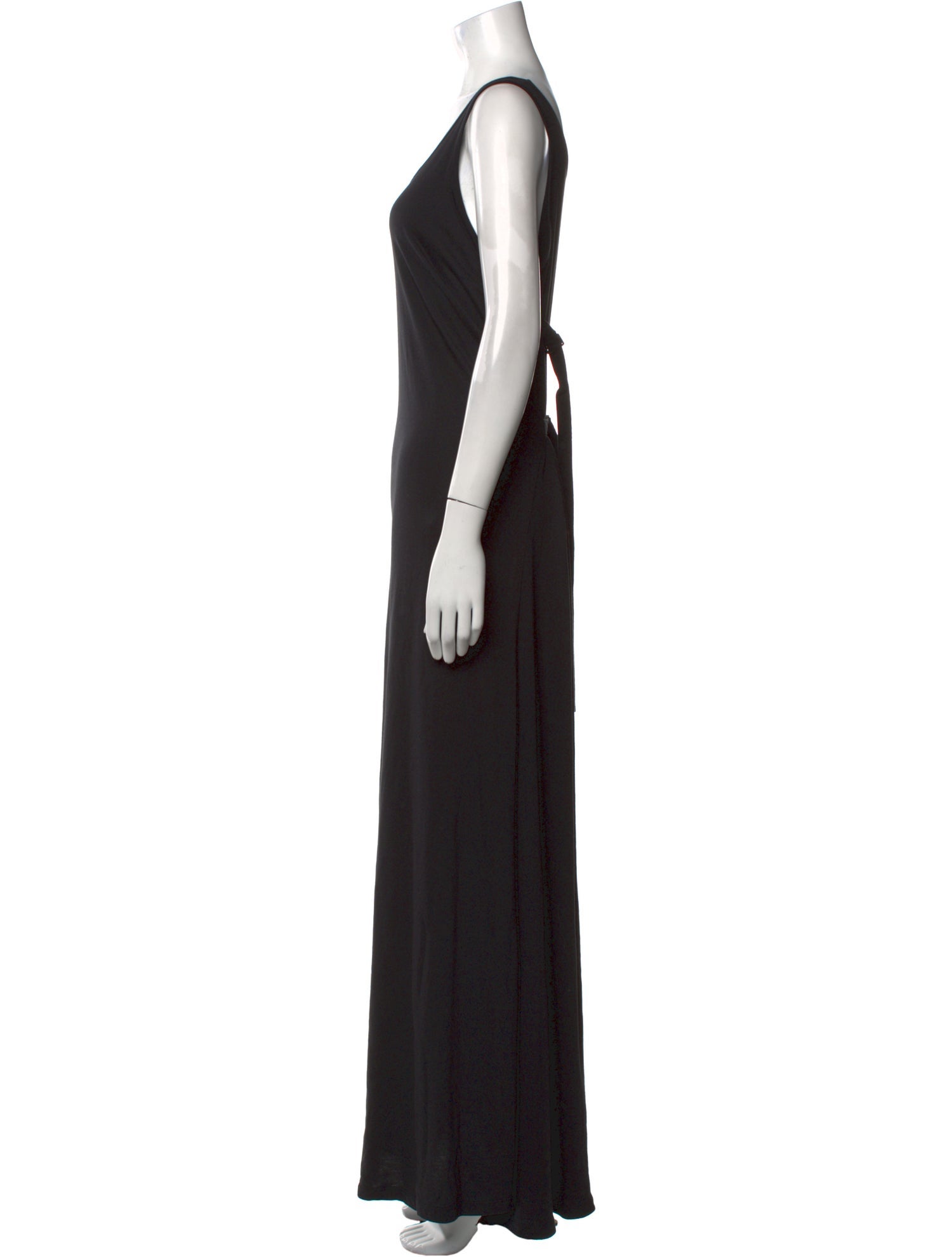 Ann Demeulemeester Scoop Neck Long Dress