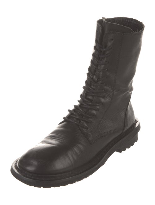 Ann Demeulemeester Leather Combat Boots
