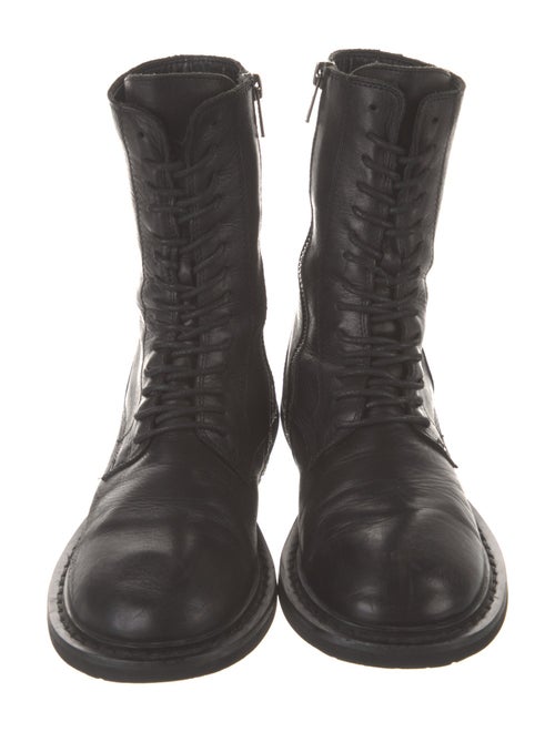 Ann Demeulemeester Leather Combat Boots