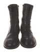 Ann Demeulemeester Leather Combat Boots