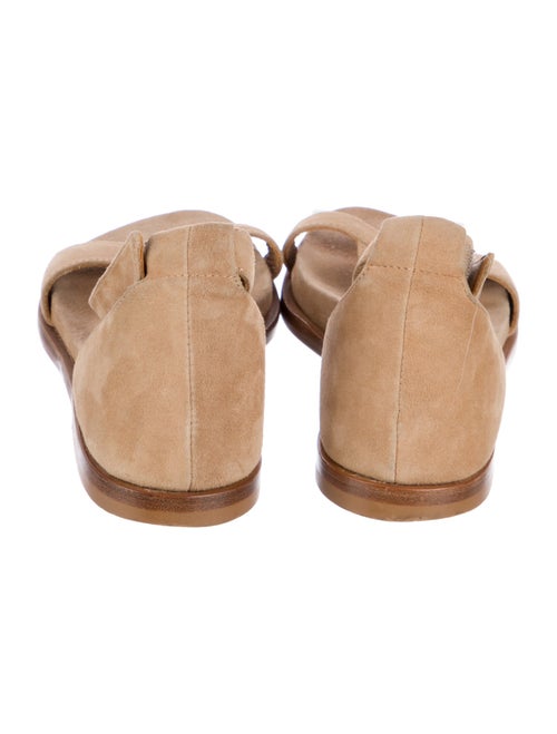 Ann Demeulemeester Suede T-Strap Sandals