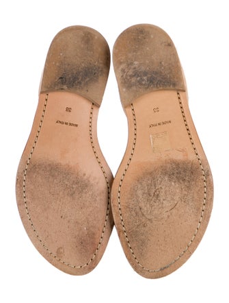 Ann Demeulemeester Suede T-Strap Sandals