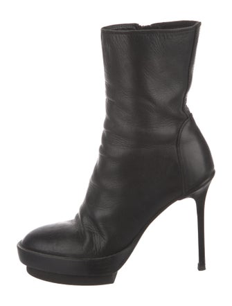 Ann Demeulemeester Leather Sock Boots