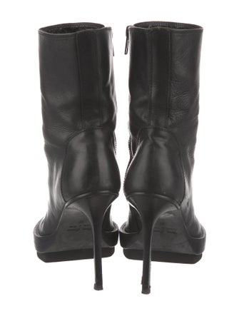Ann Demeulemeester Leather Sock Boots