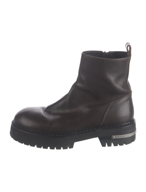 Ann Demeulemeester Leather Combat Boots