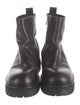 Ann Demeulemeester Leather Combat Boots
