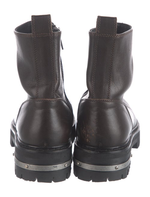 Ann Demeulemeester Leather Combat Boots