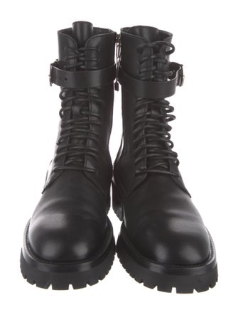 Ann Demeulemeester Leather Combat Boots