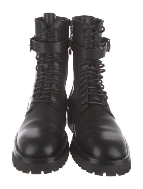 Ann Demeulemeester Leather Combat Boots