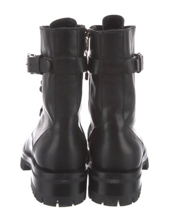 Ann Demeulemeester Leather Combat Boots