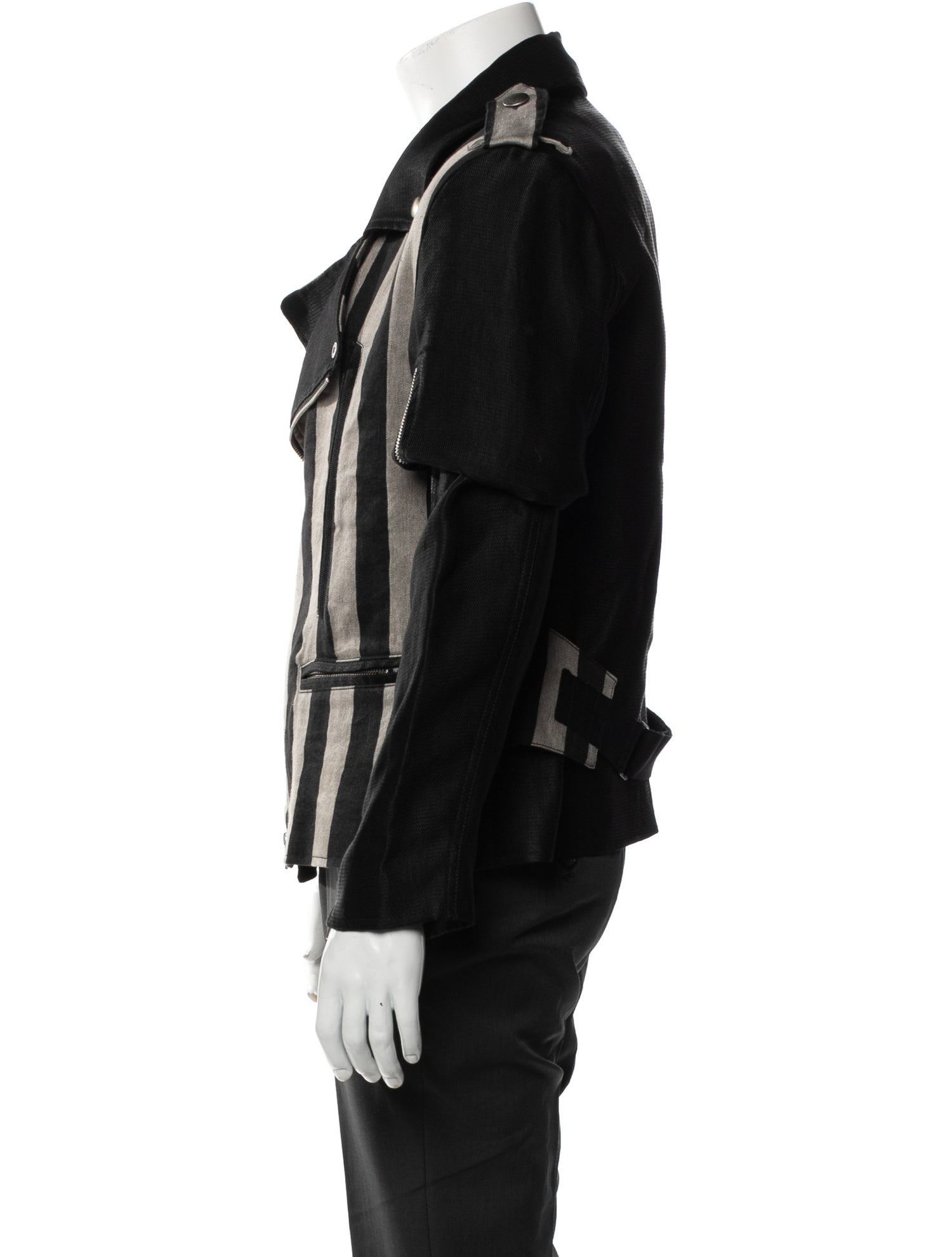 Hyein Seo Colorblock Pattern Windbreaker - Grey Outerwear