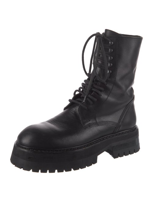 Ann Demeulemeester Leather Combat Boots