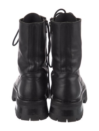 Ann Demeulemeester Leather Combat Boots