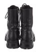 Ann Demeulemeester Leather Combat Boots