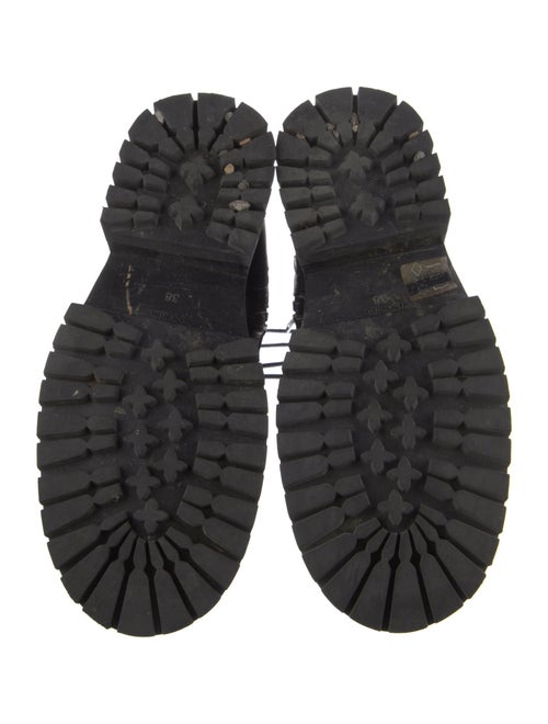 Ann Demeulemeester Leather Combat Boots