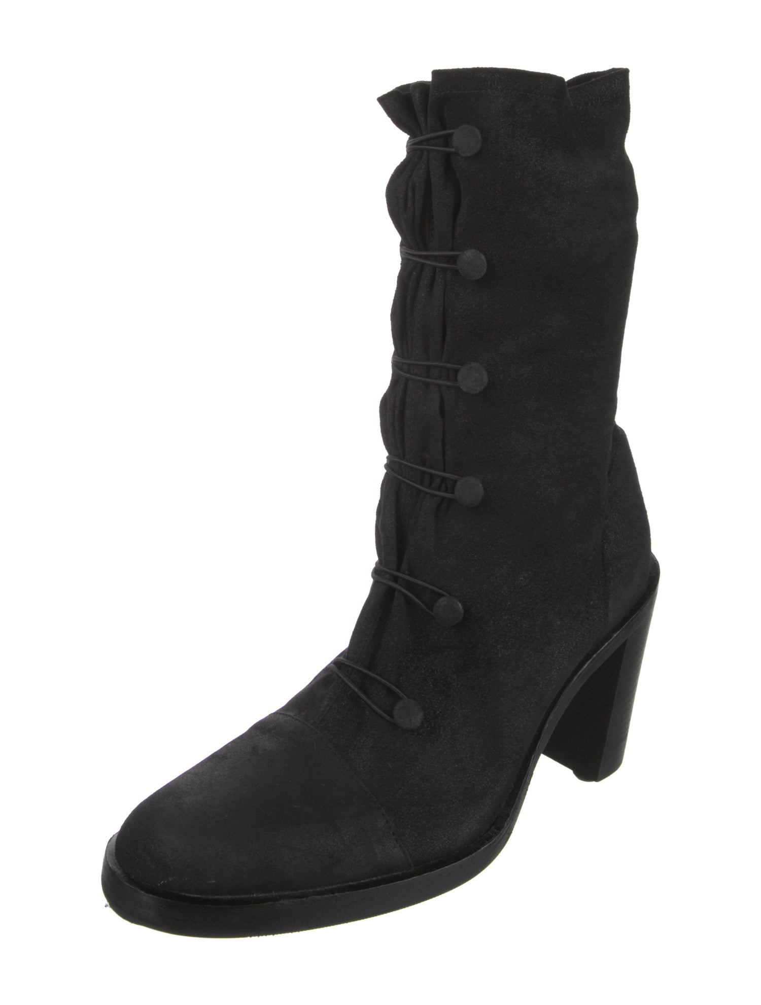 Ann Demeulemeester Suede Lace-Up Boots