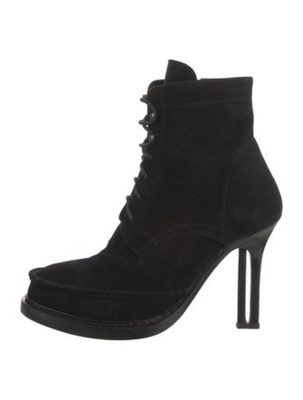 Ann Demeulemeester Suede Lace-Up Boots