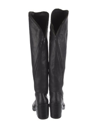 Ann Demeulemeester Leather Riding Boots