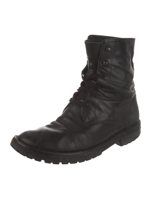 Ann Demeulemeester Leather Combat Boots