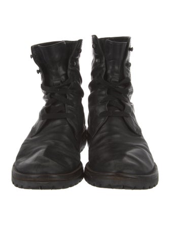 Ann Demeulemeester Leather Combat Boots