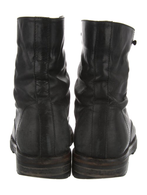 Ann Demeulemeester Leather Combat Boots