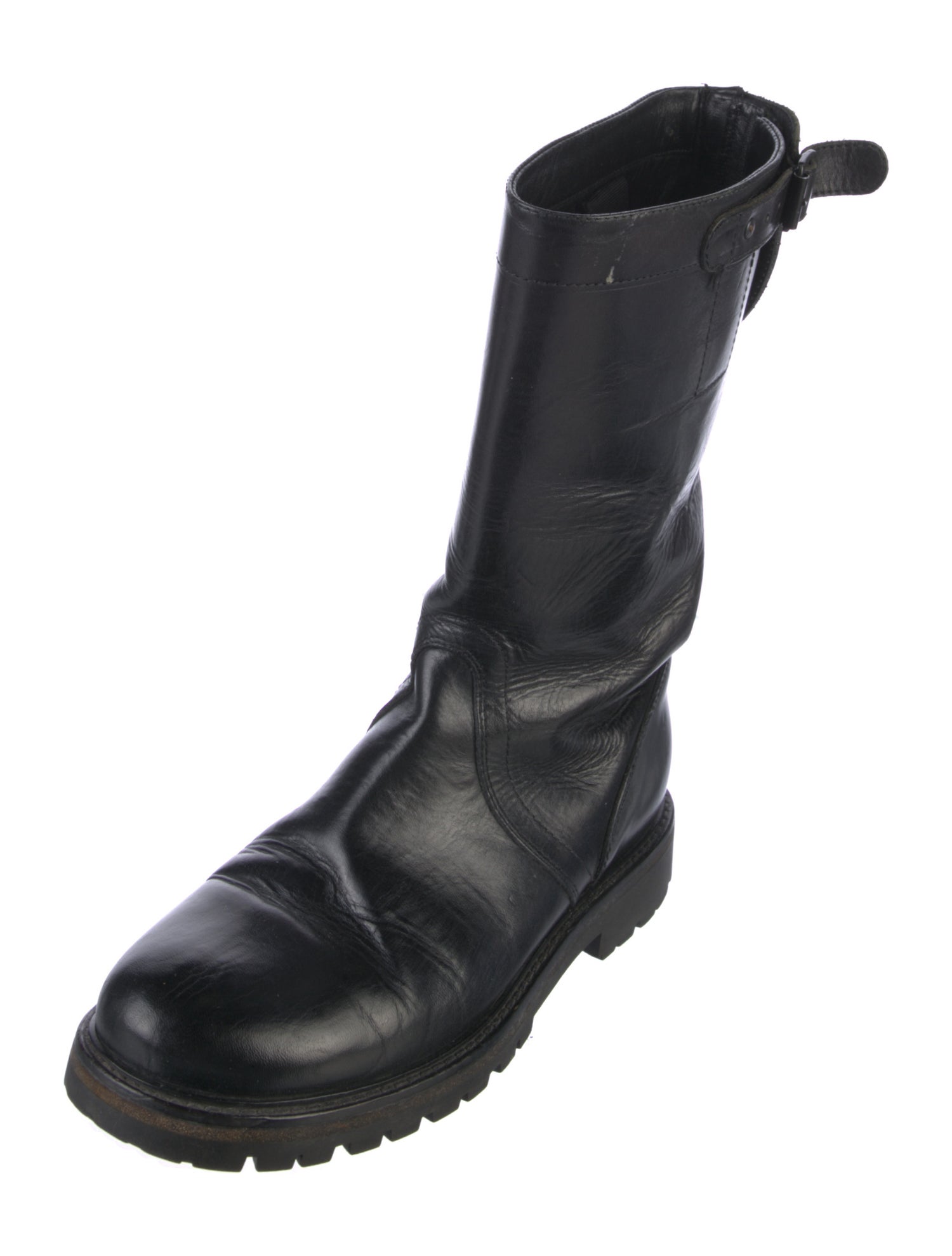 Ann Demeulemeester Leather Rain Boots