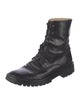 Ann Demeulemeester Leather Combat Boots