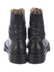 Ann Demeulemeester Leather Combat Boots