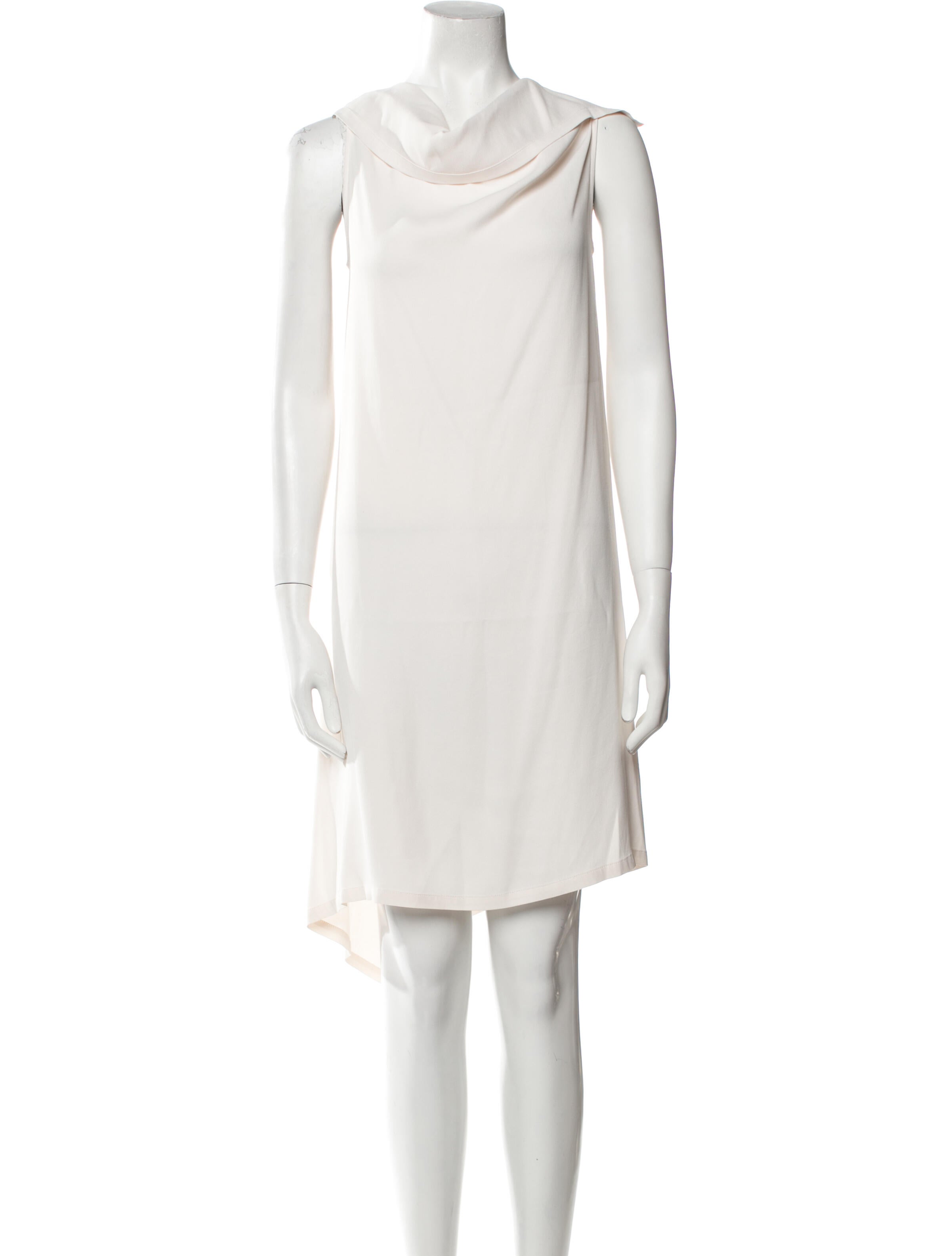 Ann Demeulemeester Cowl Neck Knee-Length Dress