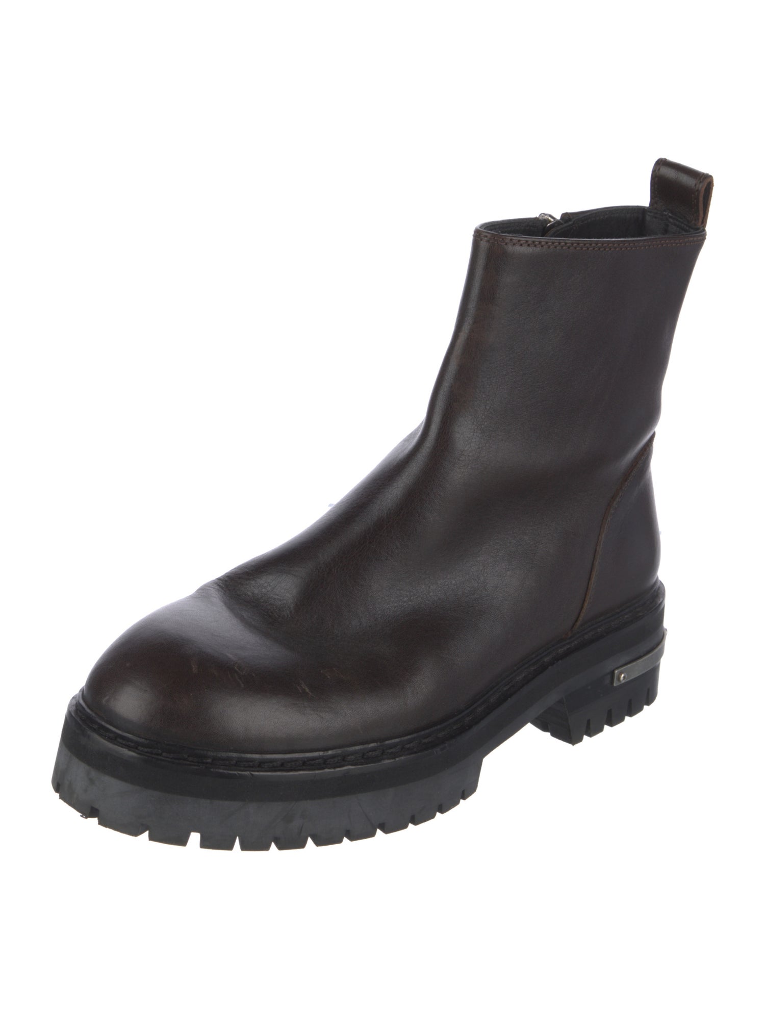 Ann Demeulemeester Leather Combat Boots