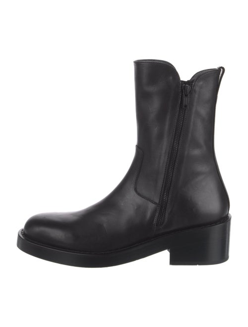 Ann Demeulemeester Leather Combat Boots