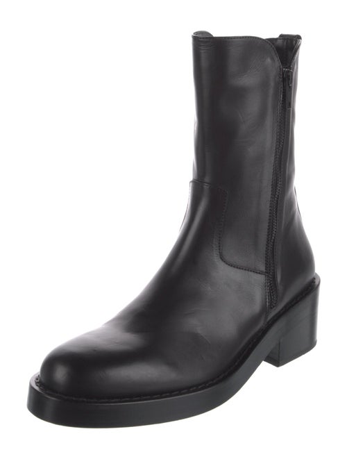 Ann Demeulemeester Leather Combat Boots