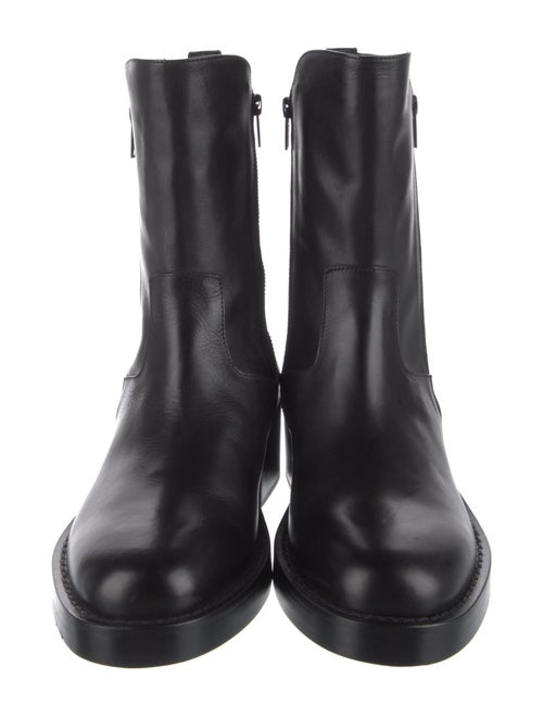 Ann Demeulemeester Leather Combat Boots