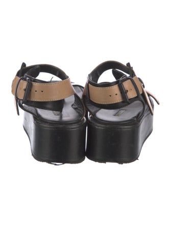 Ann Demeulemeester Leather Slingback Sandals