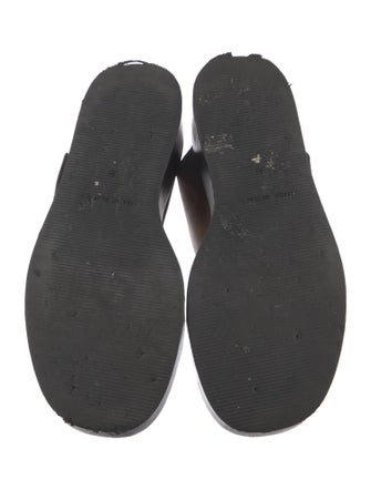 Ann Demeulemeester Leather Slingback Sandals