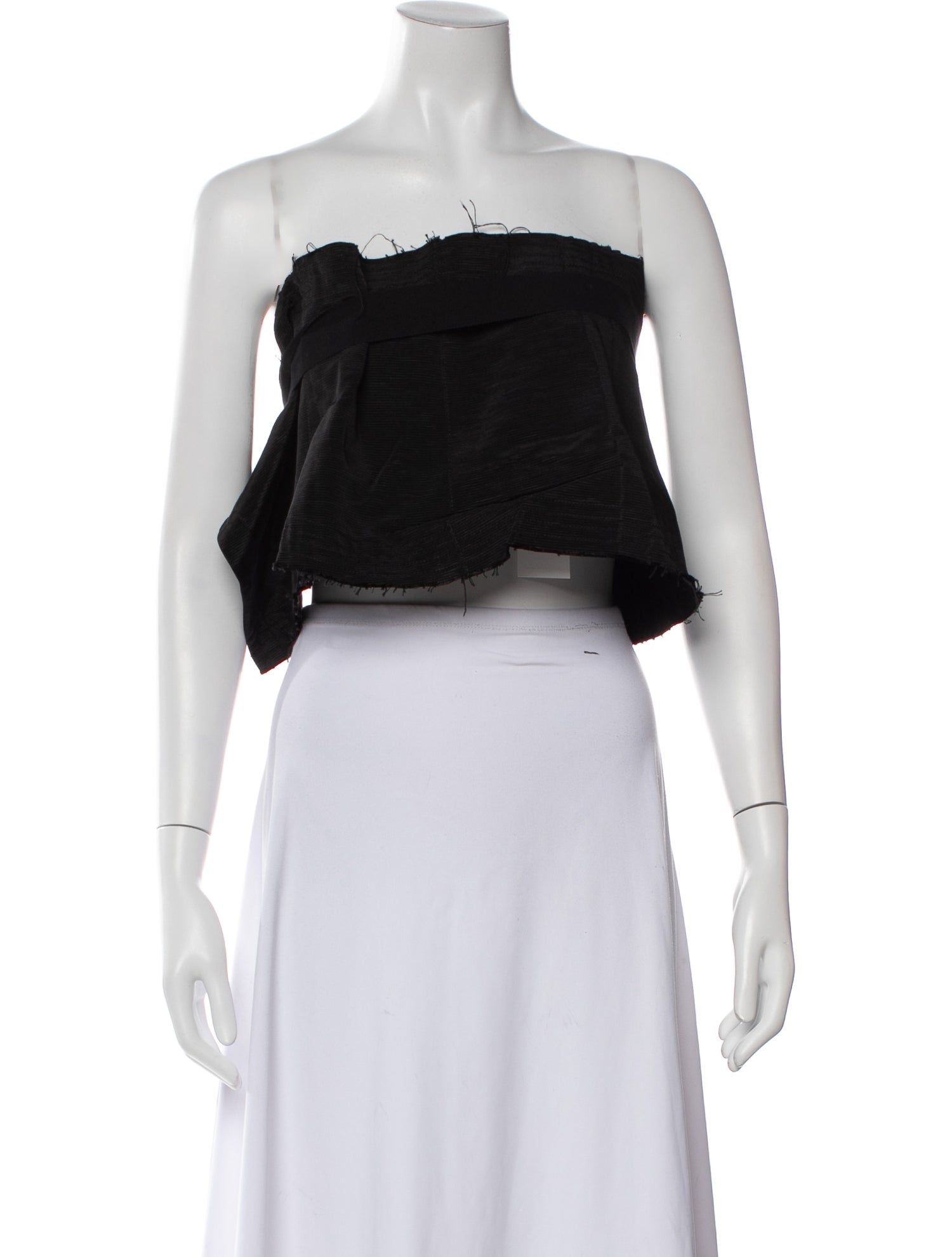 Ann Demeulemeester Strapless Crop Top