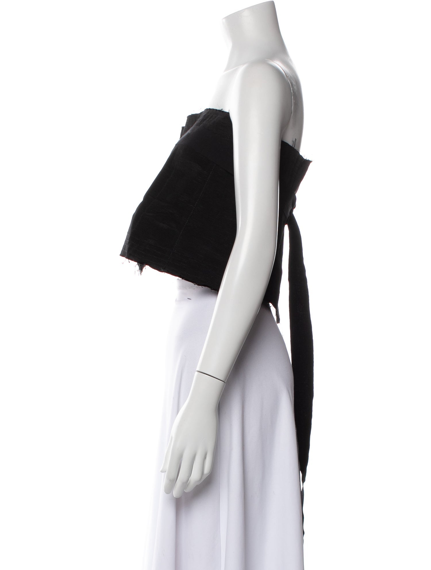 Ann Demeulemeester Strapless Crop Top