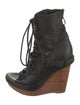 Ann Demeulemeester Leather Lace-Up Boots