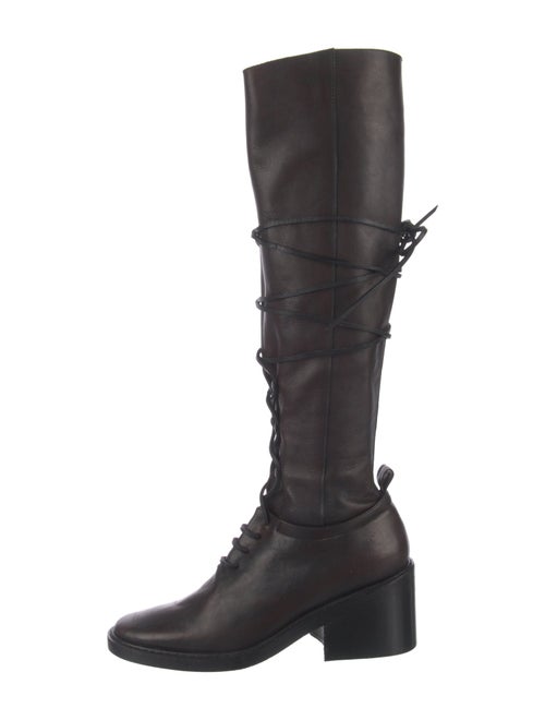 Ann Demeulemeester Leather Lace-Up Boots