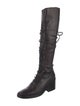 Ann Demeulemeester Leather Lace-Up Boots