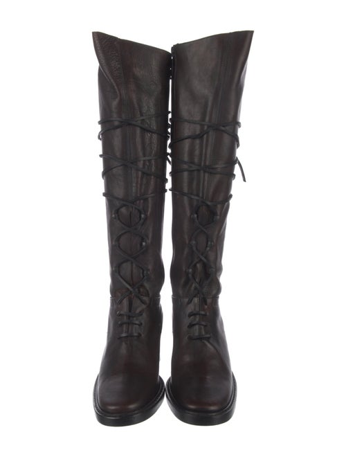 Ann Demeulemeester Leather Lace-Up Boots