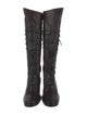 Ann Demeulemeester Leather Lace-Up Boots