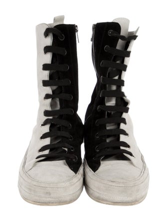 Ann Demeulemeester Suede Hiking Boots