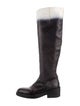 Ann Demeulemeester Leather Riding Boots
